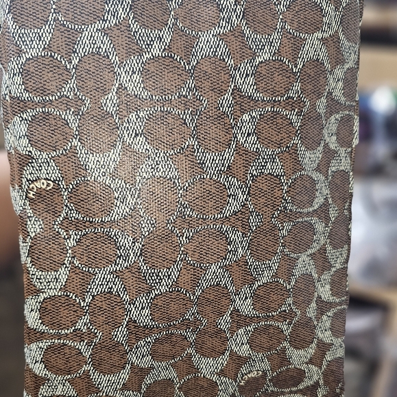 NWT COACH TAXI ZIP TOP TOTE IN SIGNATURE COATED CANVAS WOMEN BAG BROWN - Picture 3 of 14